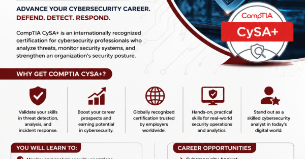 CompTIA CYSA+ E-Flier CompTIA CYSA+ E-Flier